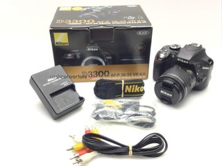 camara digital reflex nikon d3300+af-s dx 18-55mm 1:3.5-5.6g