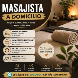 Masajista a domicilio