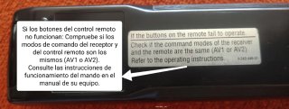 Mando Sony RM-U305C (SIN TAPA DE BATERÍAS) -Leer-