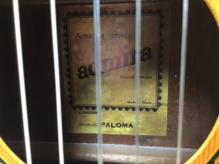 guitarra clasica admira paloma