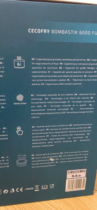 Cecofry Bombast Cecotec Freidora de Aire