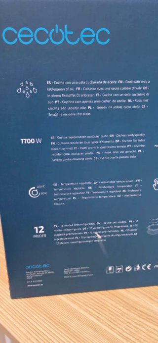 Cecofry Bombast Cecotec Freidora de Aire