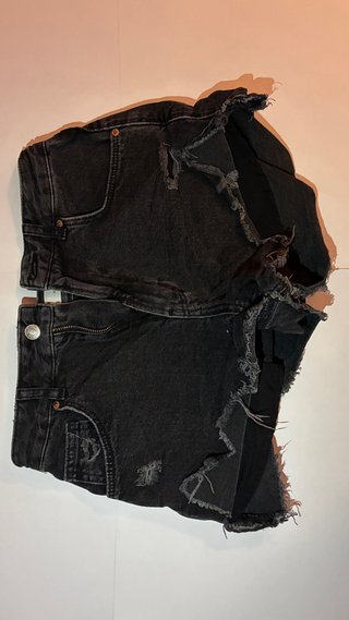Bershka Pantalones Vaqueros Negros Rotos