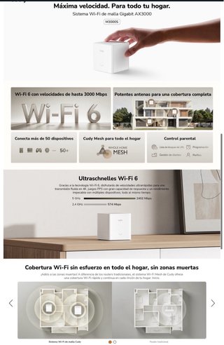 NUEVO! Cudy AX3000 WiFi 6 Malla Doble Banda