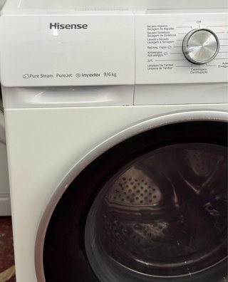 LAVADORA SECADORA HISENSE DE 9KG LAVADO 6KG SECADO