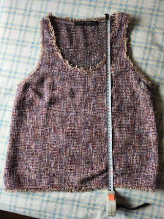 Top Zara Tweed Estilo Chanel Talla M