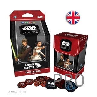 Star Wars Unlimited: Twin Suns Deck Negociaciones Agresivas (Ingles)