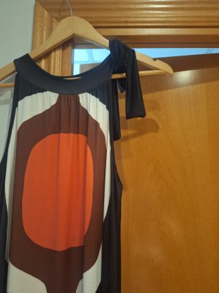 Vestido largo estampado