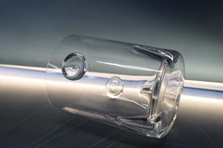 Elegante cubitera de cristal