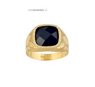 sello oro 18k con piedra con espinela
