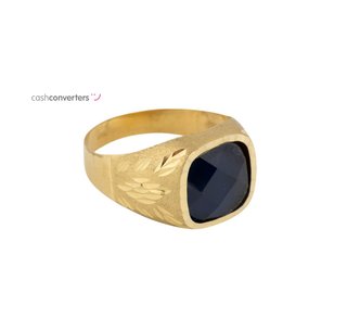 sello oro 18k con piedra con espinela