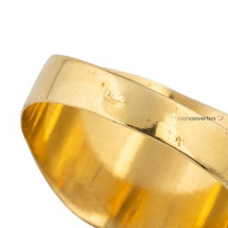 sello oro 18k con piedra con espinela