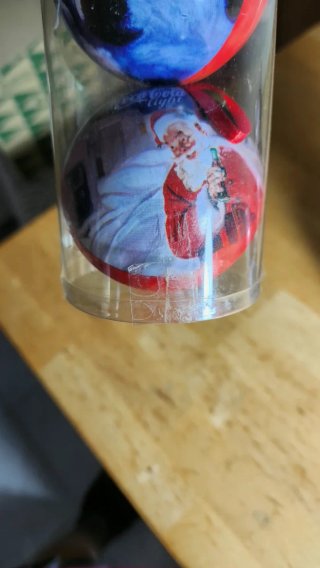 Bolas de Navidad Coca-Cola, set de 9, sin estrenar