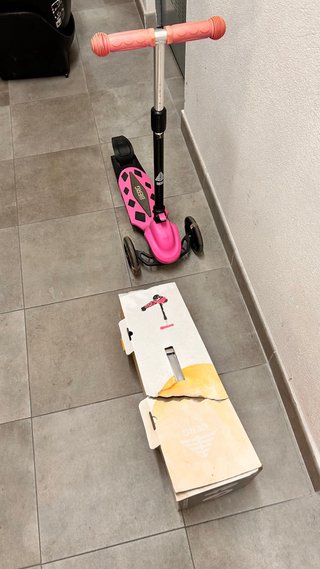 Patinete infantil BERG 3 ruedas rosa