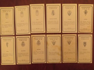 Lote 12 cromos fútbol Ed. Ruiz Romero 73-74
