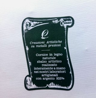 Quadro Moroni Lastra Argento 925