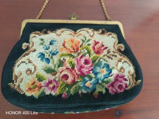 Bolso de mano Petit Point Flores