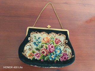 Bolso de mano Petit Point Flores