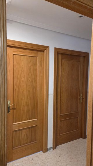 Puertas de madera maciza con y sin cristal
