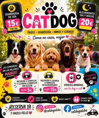 PASEO•GUARDERIA CANINA•MIMOS Y CUIDADO