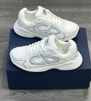 Zapatillas Dior DC Blancas y Plateadas