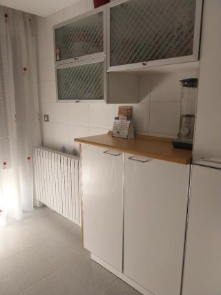 Cocina Completa Plata y Blanca