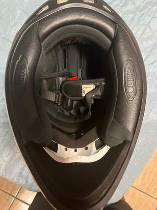 Casco Moto MX-734 Blanco/Rojo