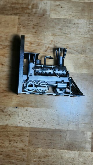 Sujetalibros locomotora metal industrial artesanal