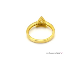 sortija plata 925mm con piedra con circonita t. 10 (15,92 mm)