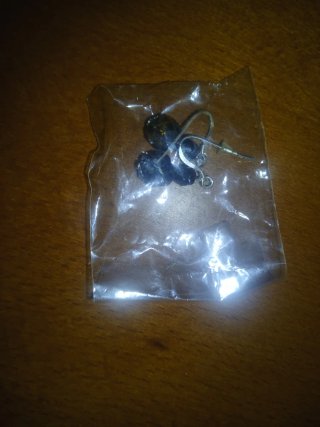 Pendientes mujer morados y plateados