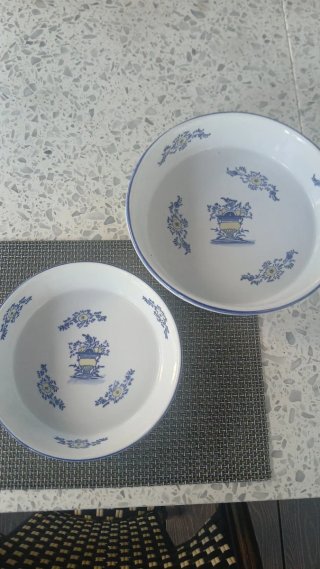 Conjunto Travessas Vintage Porcelana Clássico