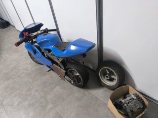 Mini Moto Infantil Azul
