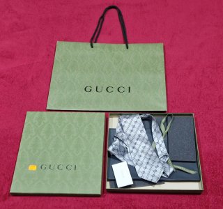 Corbata De Seda Gucci GG Icónico Monograma.