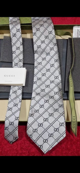 Corbata De Seda Gucci GG Icónico Monograma.