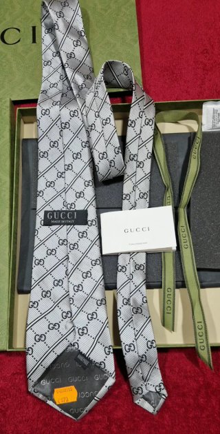 Corbata De Seda Gucci GG Icónico Monograma.