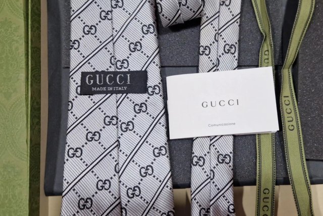 Corbata De Seda Gucci GG Icónico Monograma.