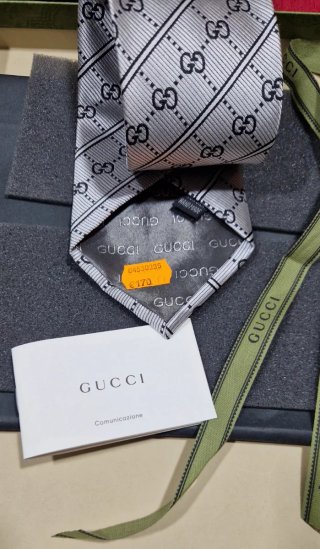 Corbata De Seda Gucci GG Icónico Monograma.