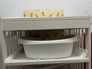 Cambiador bebé con colchón IKEA