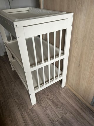 Cambiador bebé con colchón IKEA