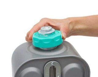 Estufa electrónica de parafina Qlima, plata