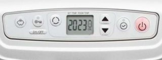 Estufa electrónica de parafina Qlima, plata