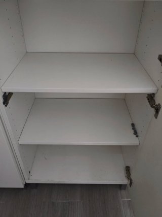 Estantería Besta Ikea Blanca y Transparente