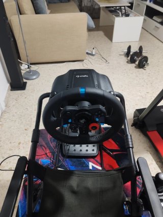 Sillón Gamer Simulador + Volante Logitech