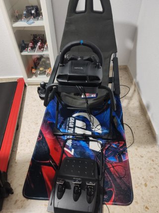 Sillón Gamer Simulador + Volante Logitech