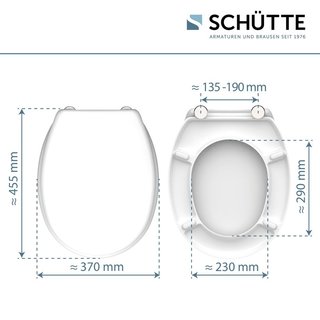 Asiento WC SCHÜTTE cierre suave ovalado