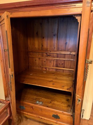 Armario vintage madera y metal