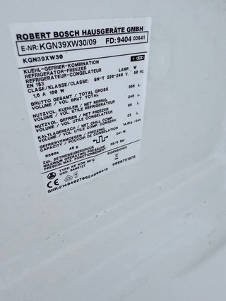 NEVERA BOSCH NOFROST BAJO CONSUMO SEGUNDAMANO