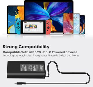 ZOSAM Cargador 165W 28V 5.89A USB-C Dell Precision