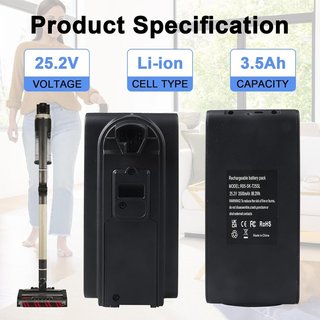 MXJFYY Batería 25.2V 3500mAh Shark IZ400 IZ420