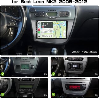 FULUKU 4+64G AutoRadio 9'' Android Seat Leon MK2